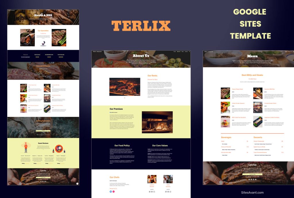 TERLIX Google Sites Template