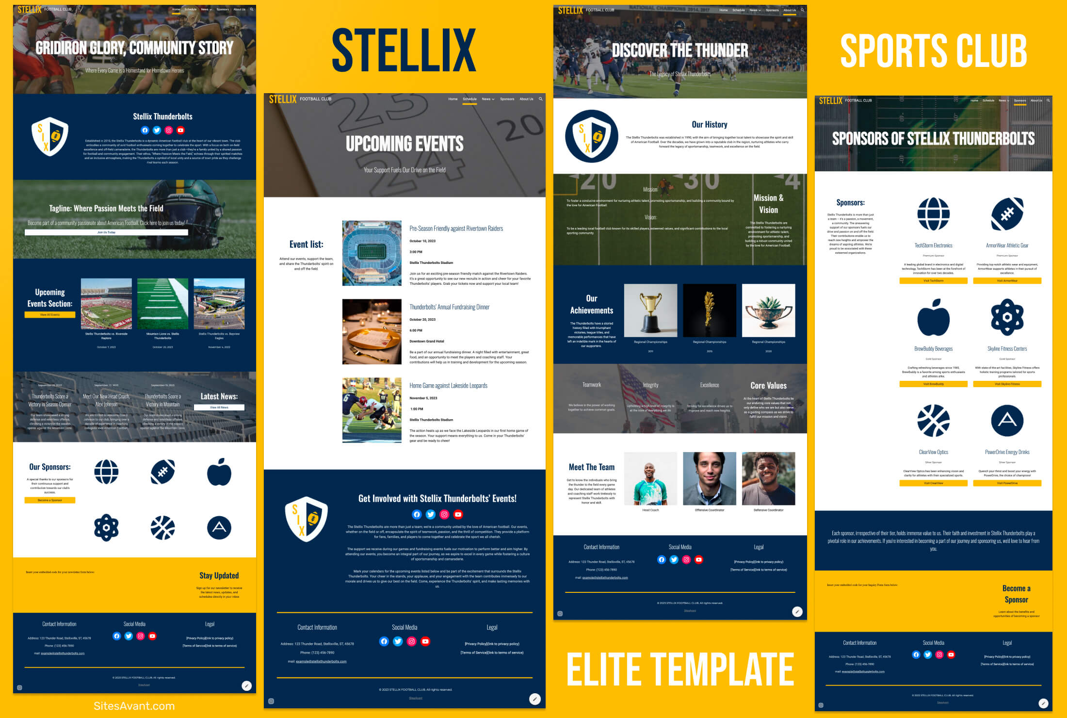 STELLIX Google Sites Template