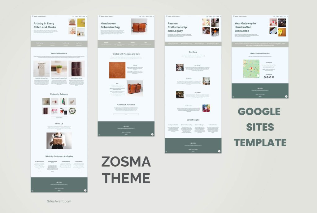 ZOSMA Google Sites Template