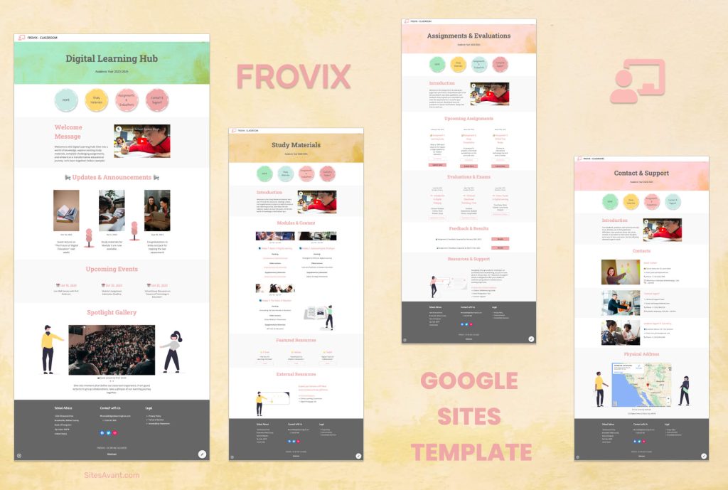 FROVIX Google Sites Template