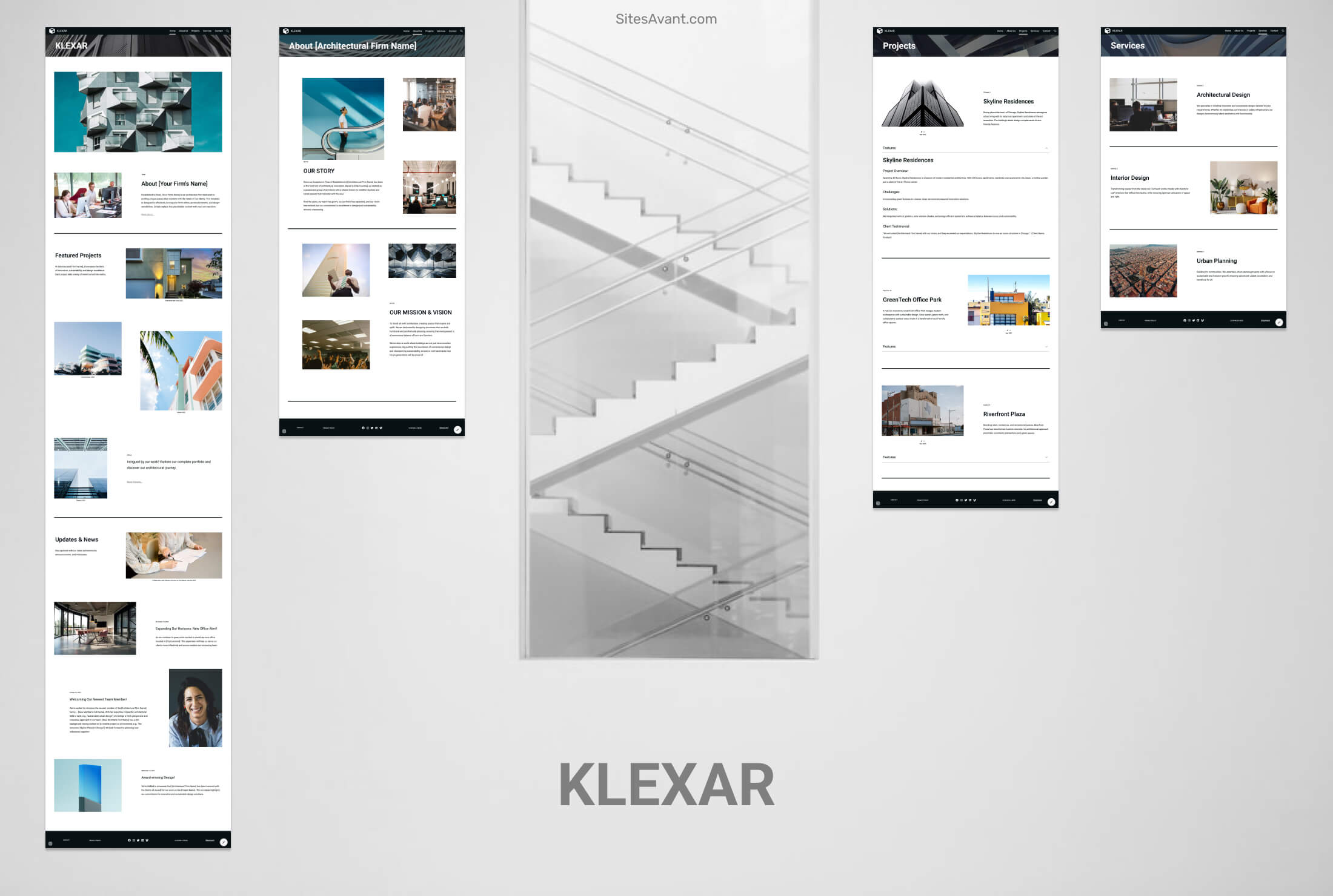 KLEXAR Google Sites Template